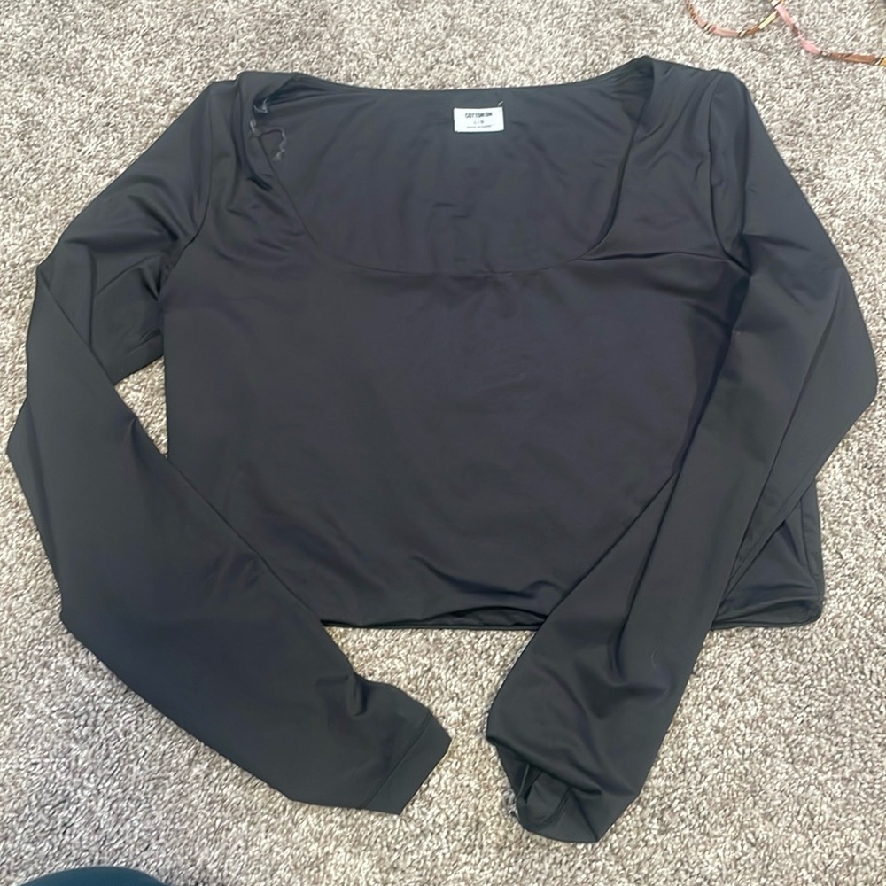 Cotton On long sleeve scoop neck top